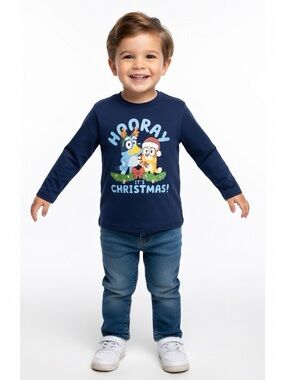 Boys Bluey Long Sleeve Tee Shirt